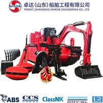 Amfibisk flerbruksgravemaskin for kanalmudring